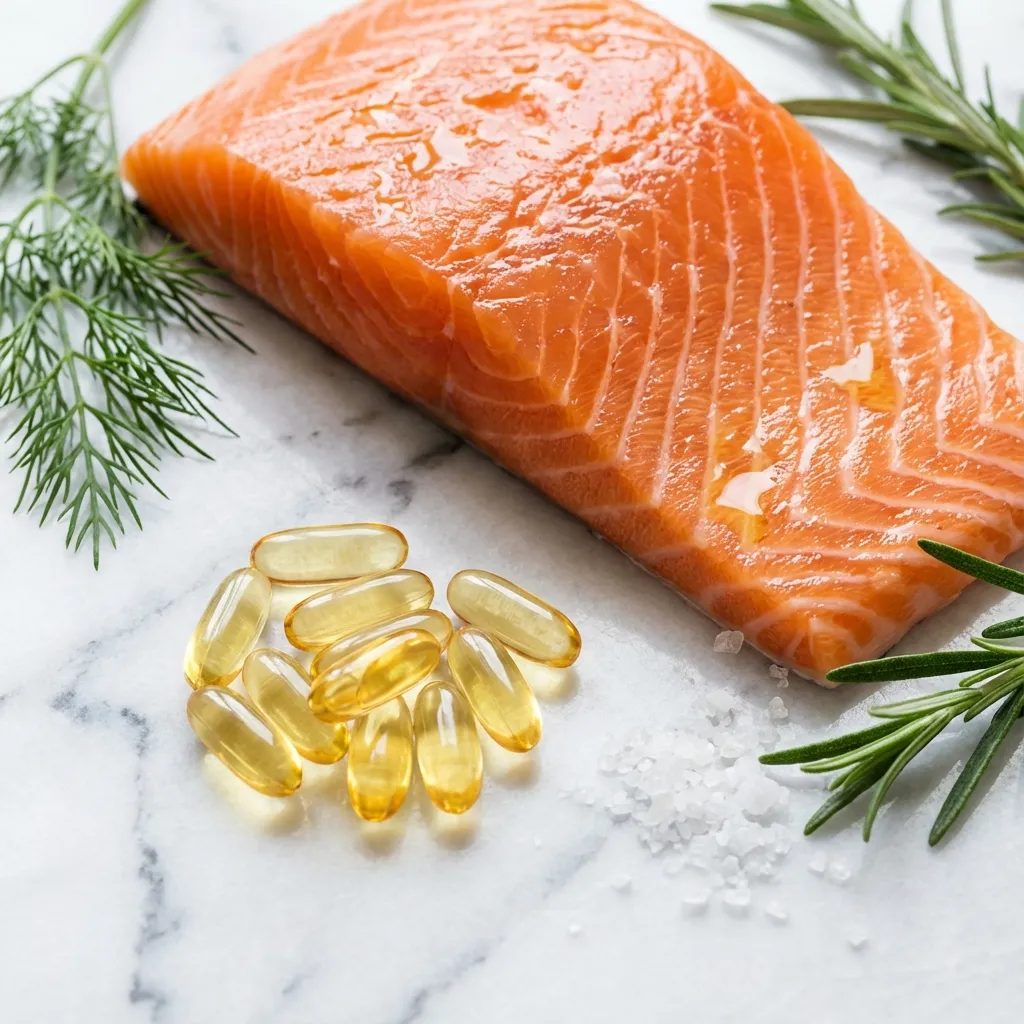 Sources d'omega-3 : poisson et complements alimentaires