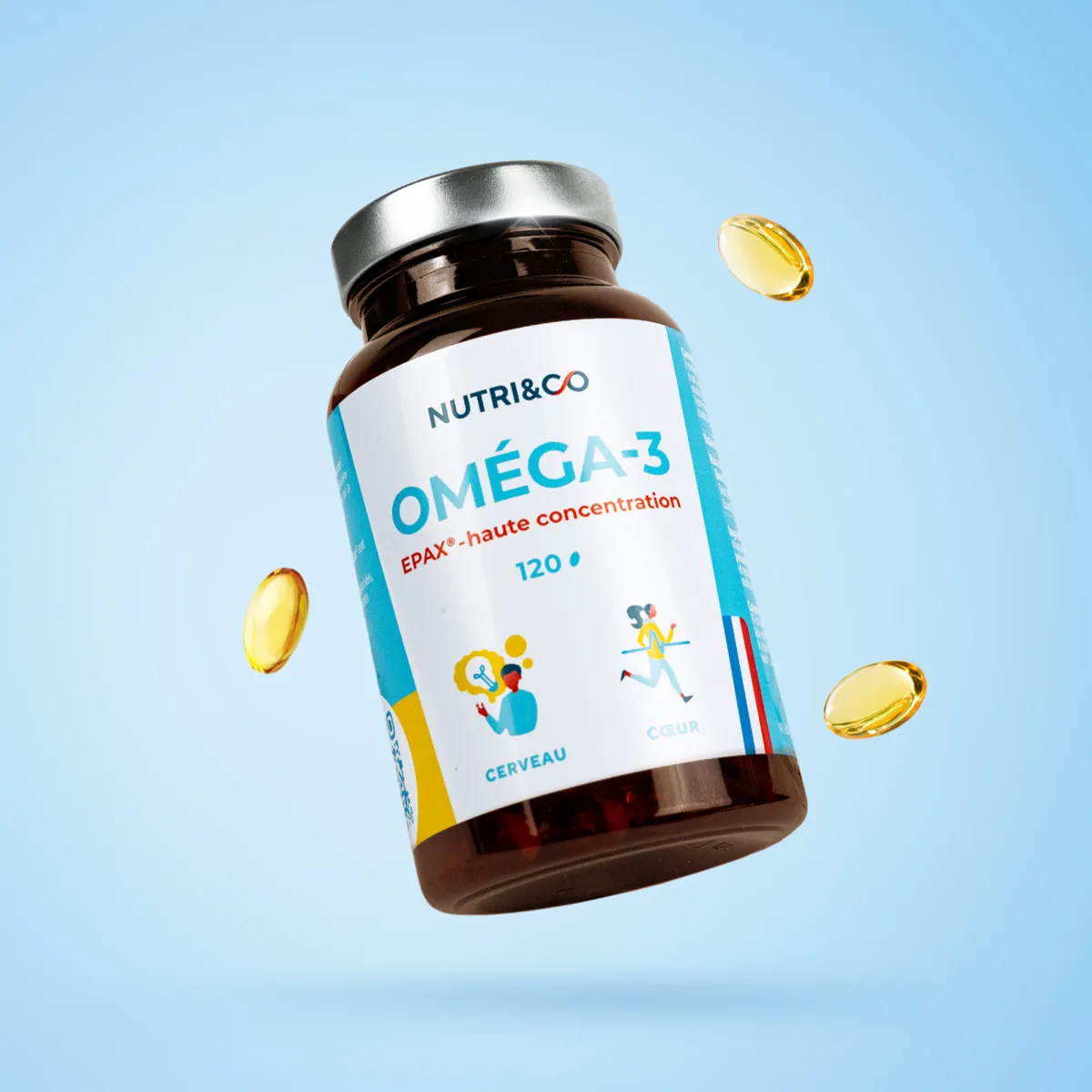 Flacon d'Omega-3 Nutri&Co